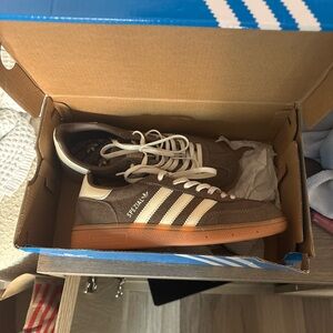 Adidas Spezial Brown and Cream Sneakers